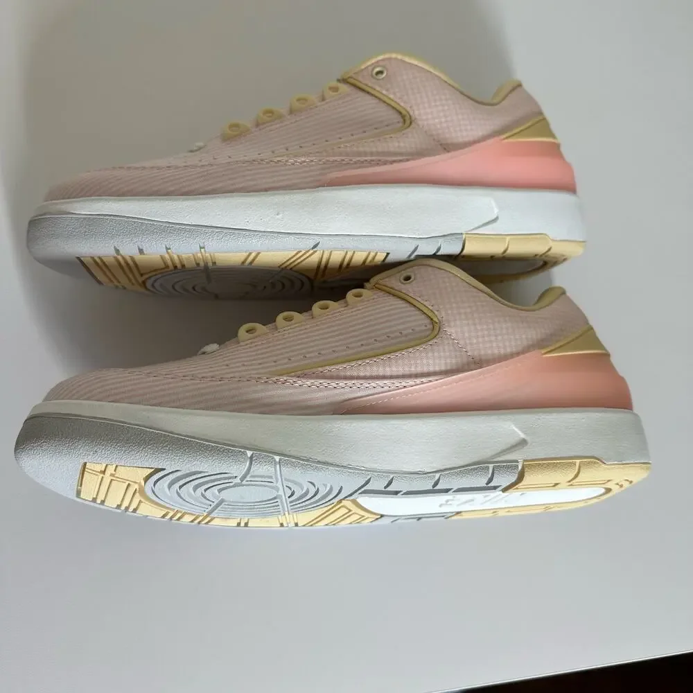 Nike Air Jordan 2 Retro Low Craft Pink Seersucker‎ Atmosphere Sneakers Size 8.5
